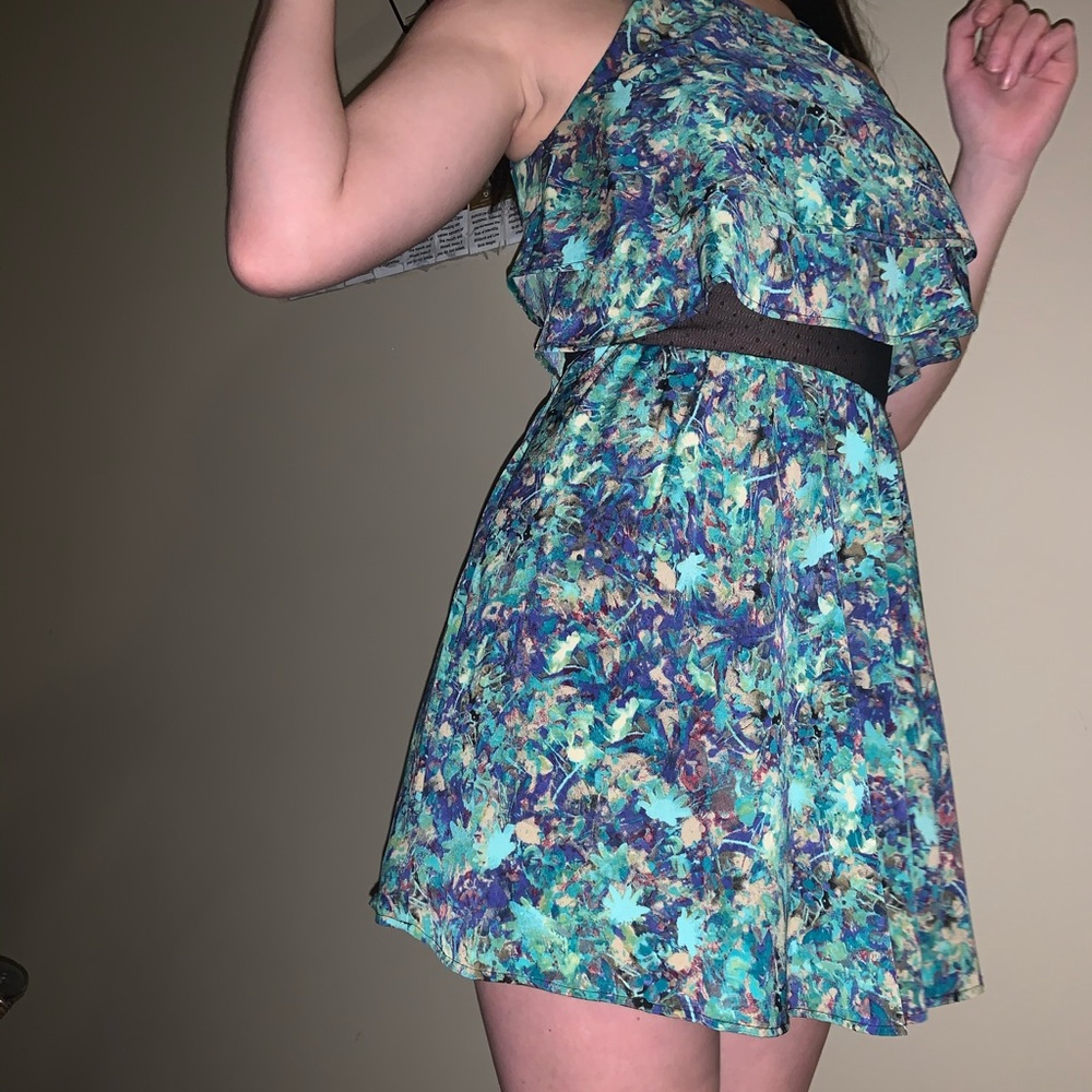 Princess Vera Wang Mesh Leaf Dress